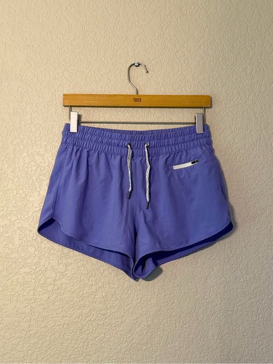 Vuori Pants - Vuori Lavender Athletic Shorts with White Trim